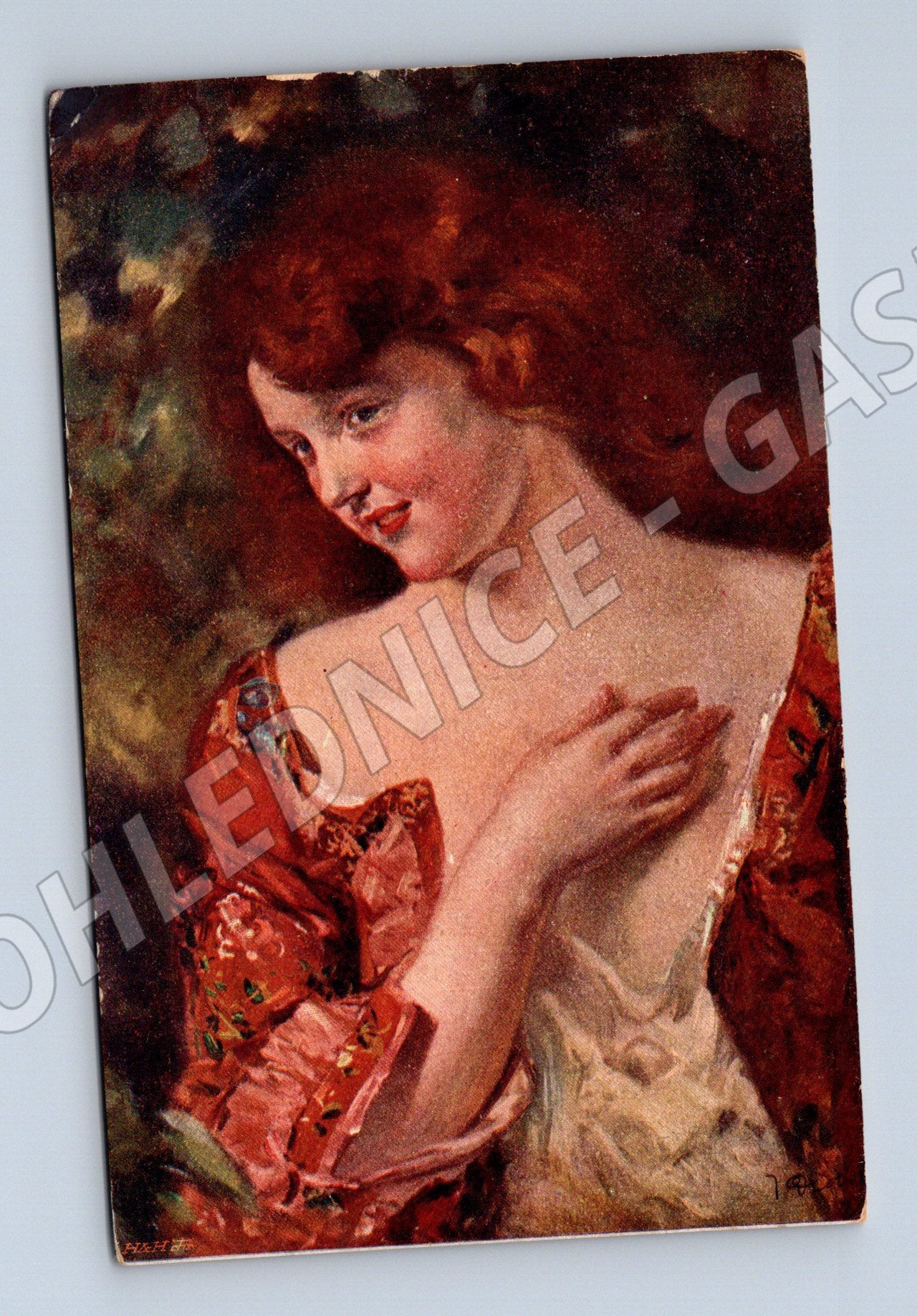 Pohlednice J. Dědina Zlatovláska portrét (M6445)