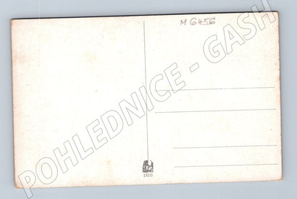 Pohlednice krajinomalba obilné pole stromy (M6456)