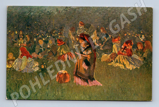 Pohlednice Joža Uprka Na dušičky (M6463)