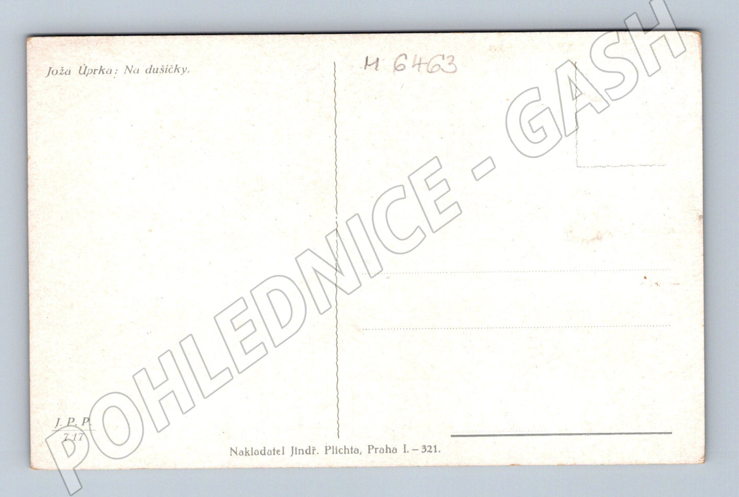 Pohlednice Joža Uprka Na dušičky (M6463)