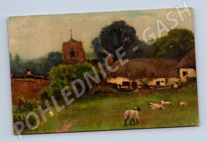 Pohlednice Wenau Pastell venkovská idyla (M6466)