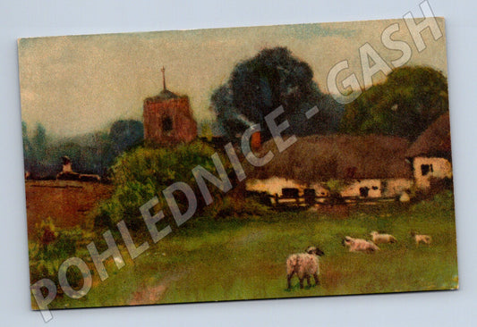 Pohlednice Wenau Pastell venkovská idyla (M6466)