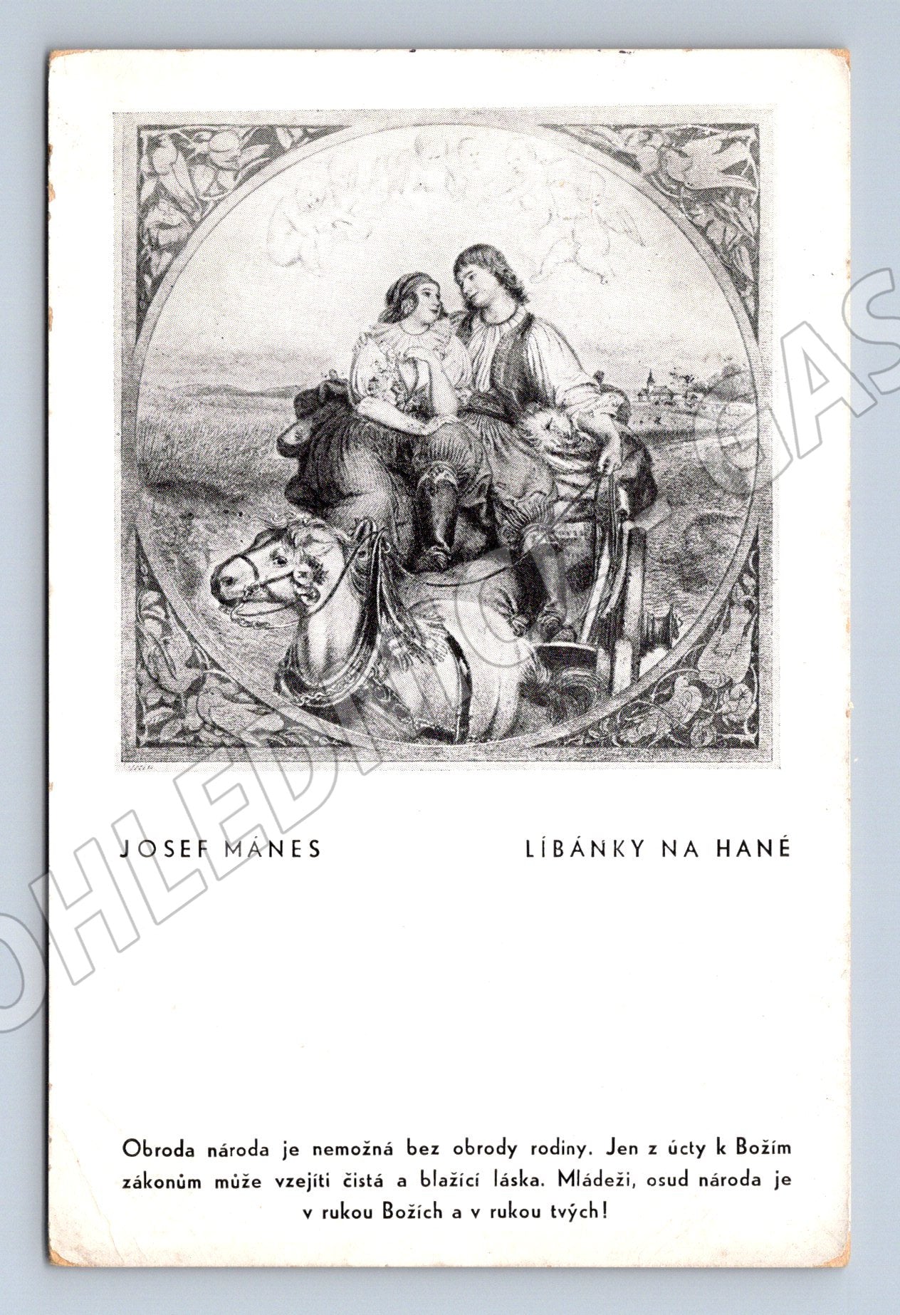 Pohlednice Josef Mánes Líbánky na Hané (M6469)