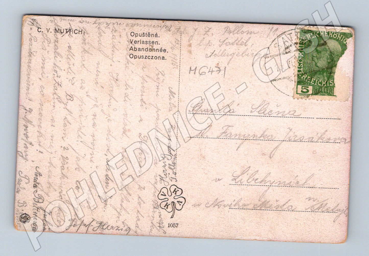 Pohlednice žena u potoka RU 1900 (M6471)