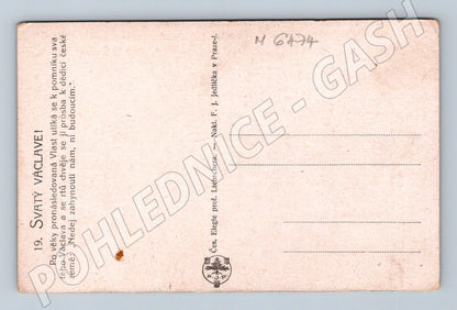 Pohlednice Svatý Václave malý formát do 1950 (M6474)