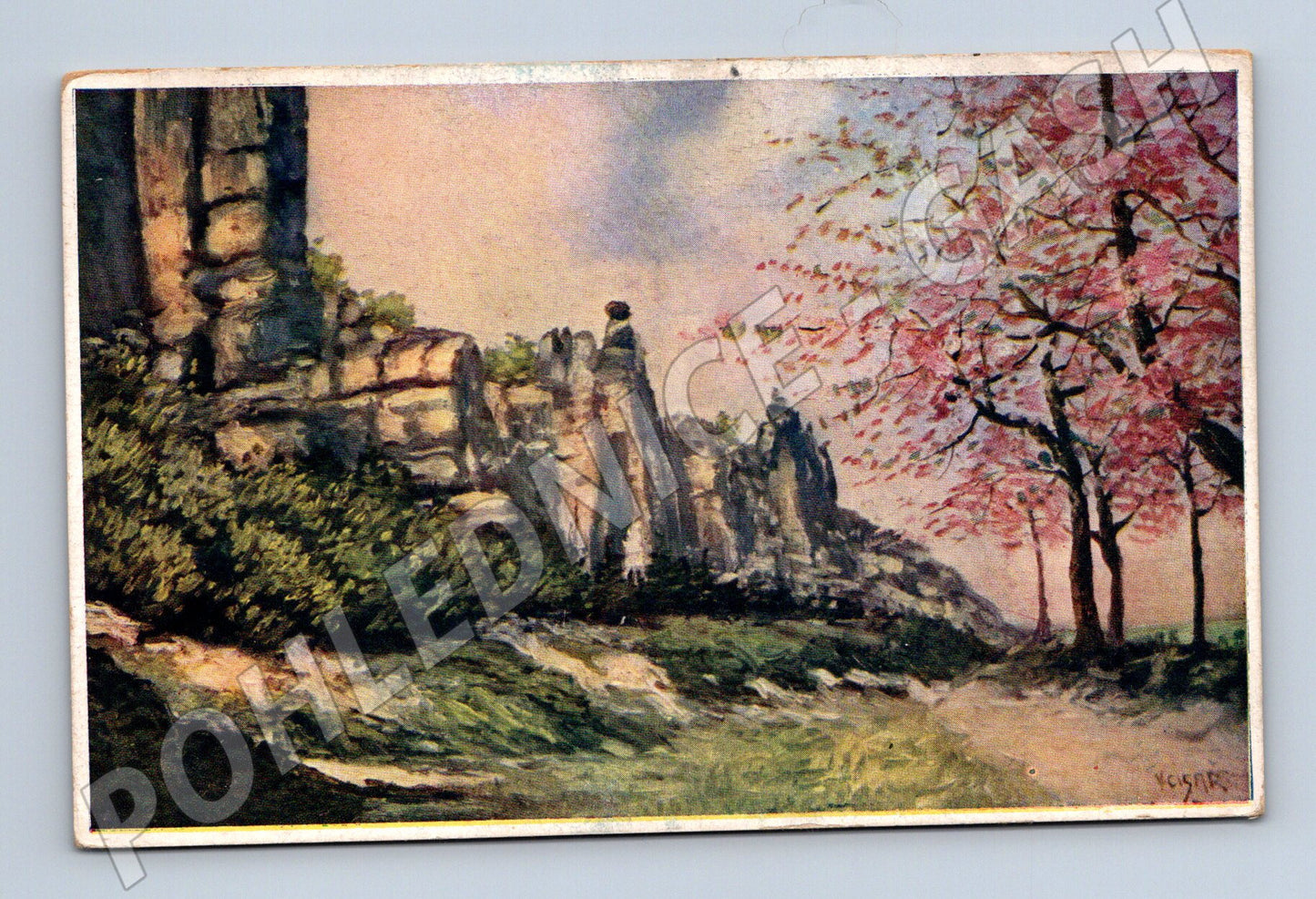 Pohlednice Klokočské skály Český ráj 1914 (M6475)