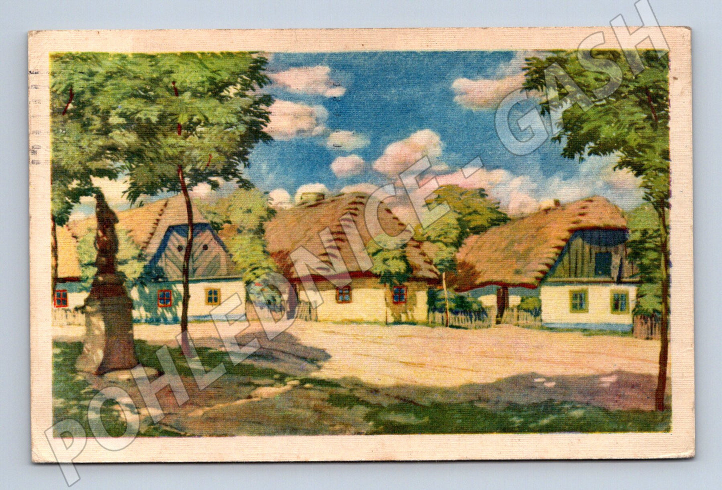 Pohlednice český venkov 1941 malý formát (M6476)