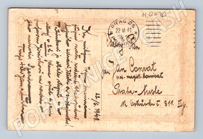 Pohlednice český venkov 1941 malý formát (M6476)