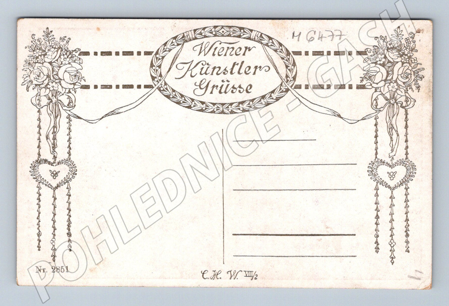 Pohlednice Trauernde Psyche J. Straka (M6477)