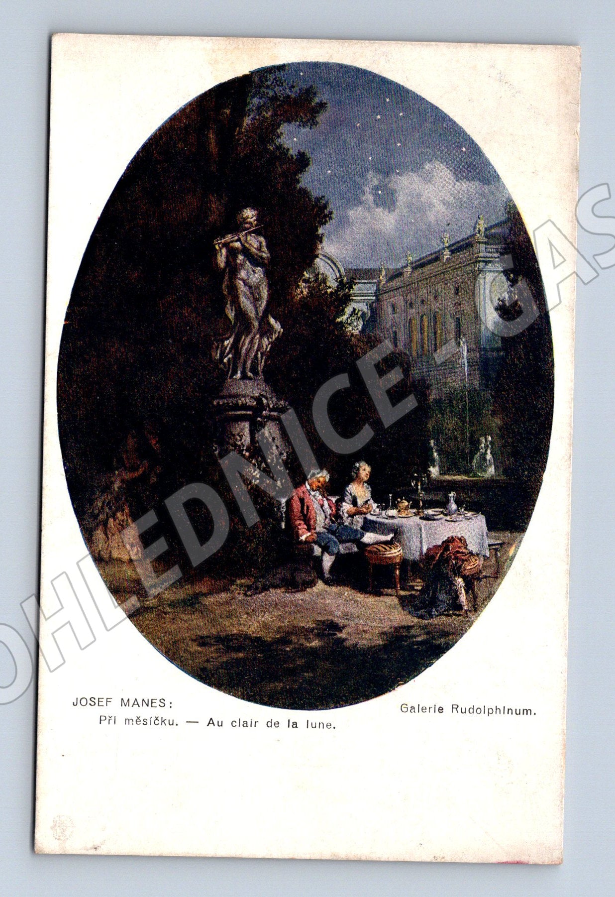 Pohlednice Josef Mánes Při měsíčku (M6479)