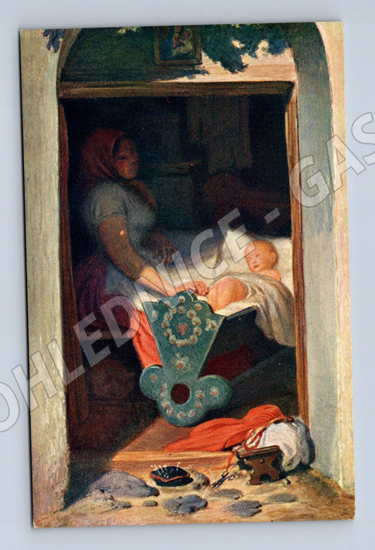 Pohlednice Josef Mánes Ukolébavka (M6480)