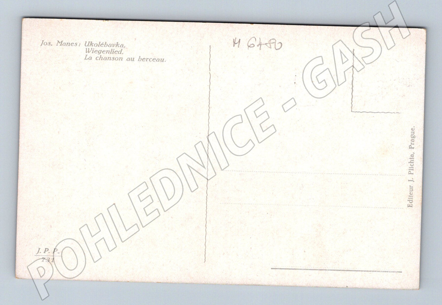 Pohlednice Josef Mánes Ukolébavka (M6480)