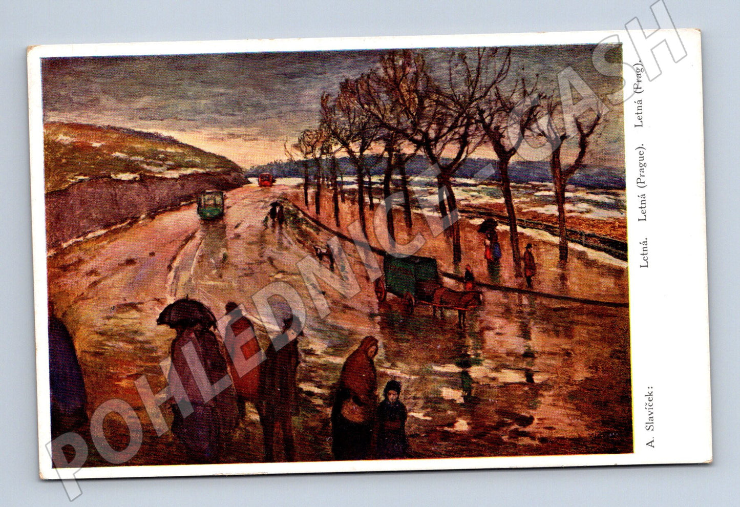 Pohlednice Letná Praha Slavíček (M6485)