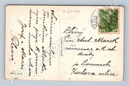 Pohlednice zátiší ovoce a džbánek RU (M6487)