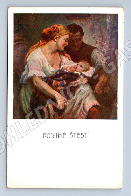 Pohlednice Rodinné štěstí J. Fiala (M6496)