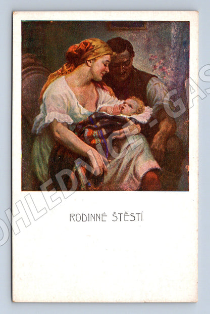 Pohlednice Rodinné štěstí J. Fiala Minerva (M6498)