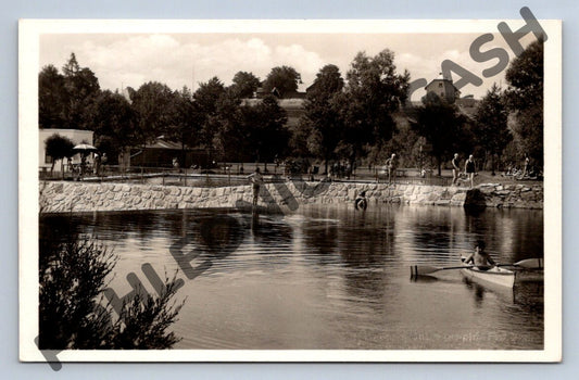 Pohlednice Nýrsko Šumava koupaliště historická čb ČSR (M650)