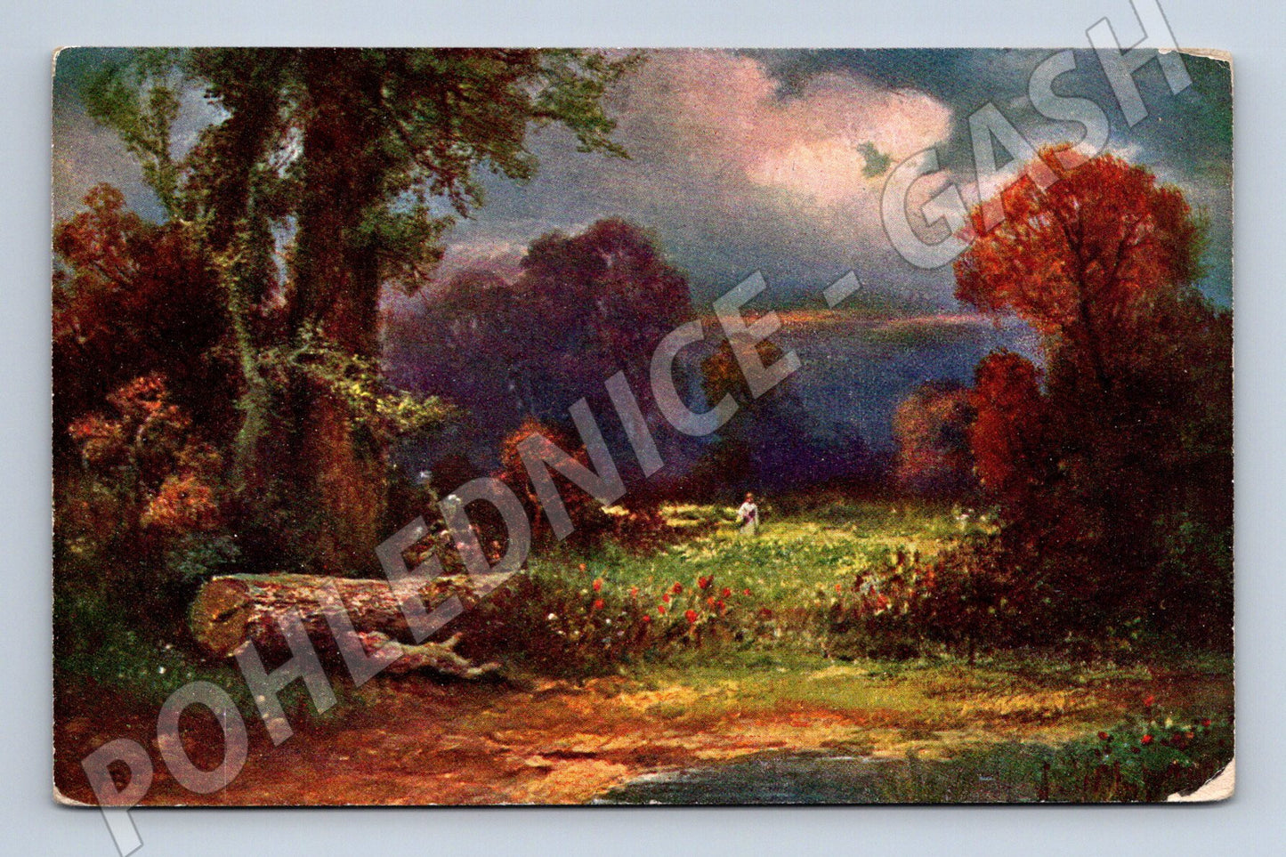 Pohlednice romantická krajina Německo 1908 (M6513)