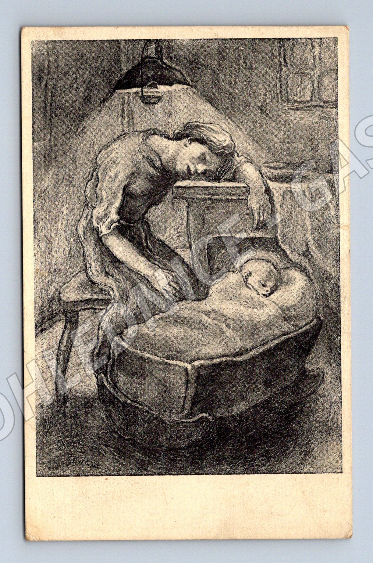 Postcard Fran Tratnik Refugees (M6520)
