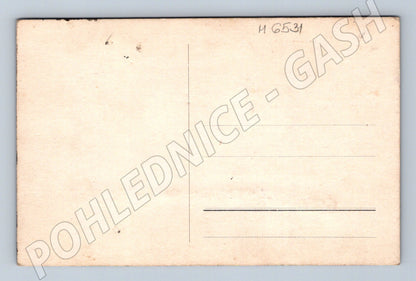 Pohlednice abstraktní malba ručně malovaná (M6531)