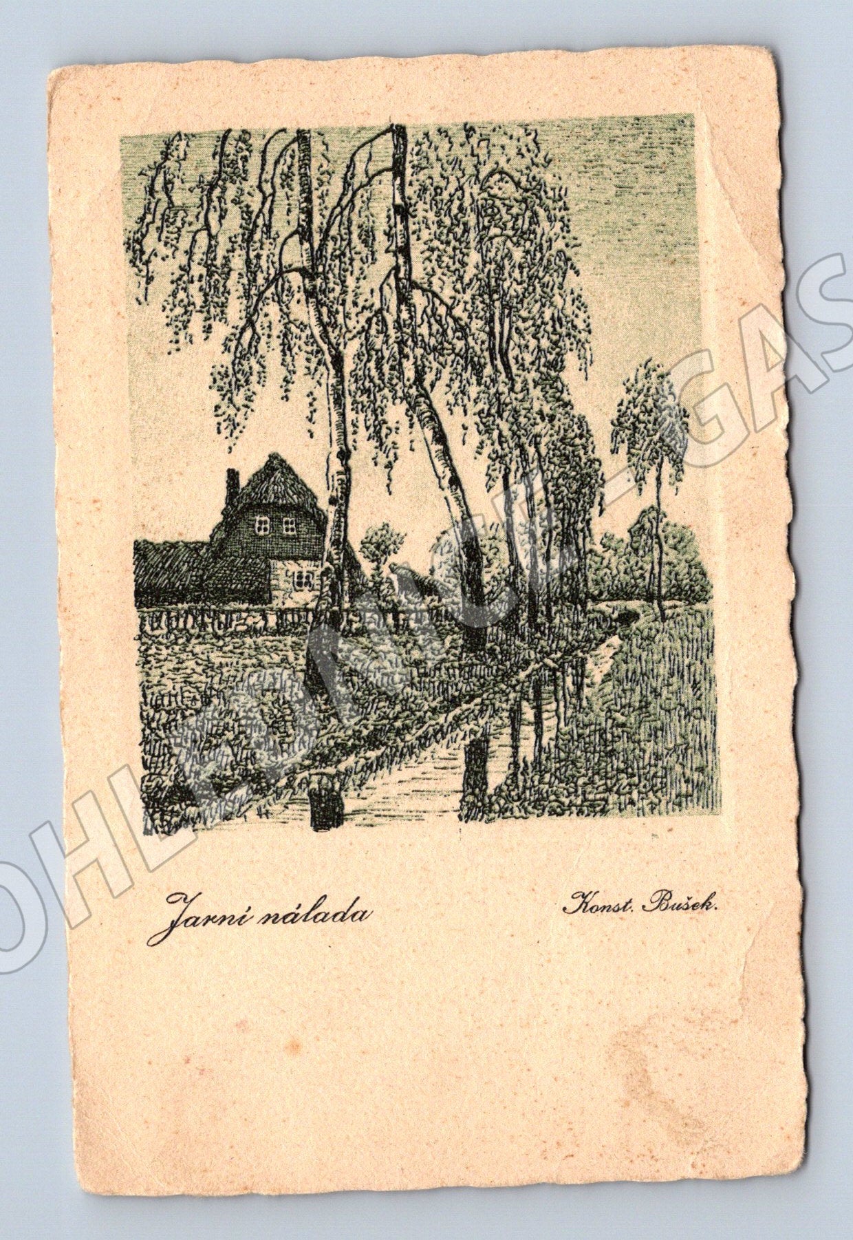 Pohlednice Jarní nálada Karel Bílek (M6533)