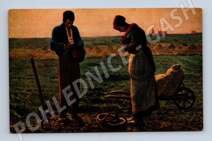 Pohlednice L’Angelus Millet Apollon Sophia (M6534)