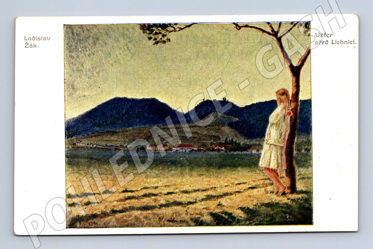 Pohlednice Večer před Lichnicí Žák (M6535)