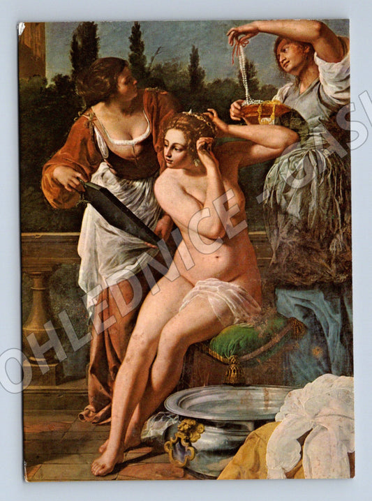 Pohlednice Bathsheba v lázni Gentileschi (M6540)