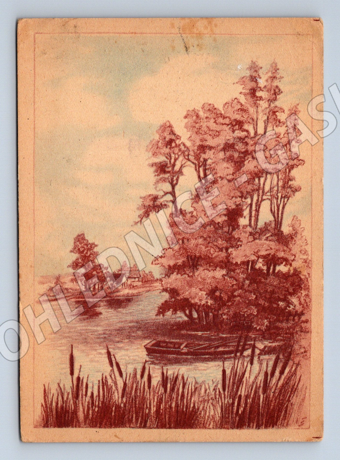 Pohlednice Vounany 1945 protektorát (M6541)