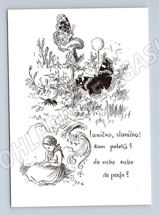 Pohlednice M. Aleš Sluníčko poetická (M6549)