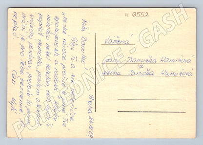 Pohlednice zimní roubenky zaslaná (M6552)