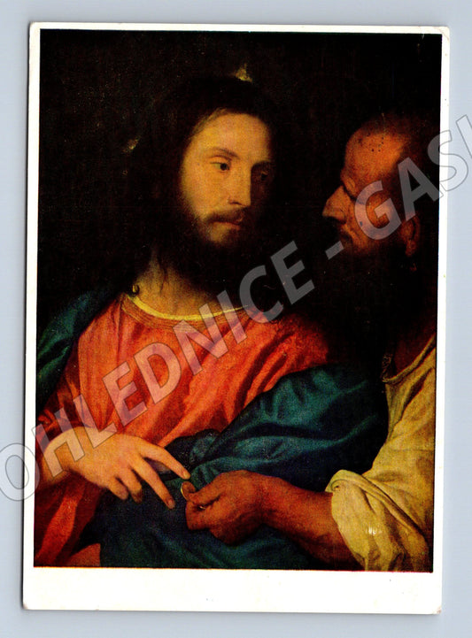 Pohlednice Tizian Der Zinsgroschen 1973 (M6557)