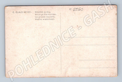 Pohlednice Claus Meyer Důležité zprávy (M6560)