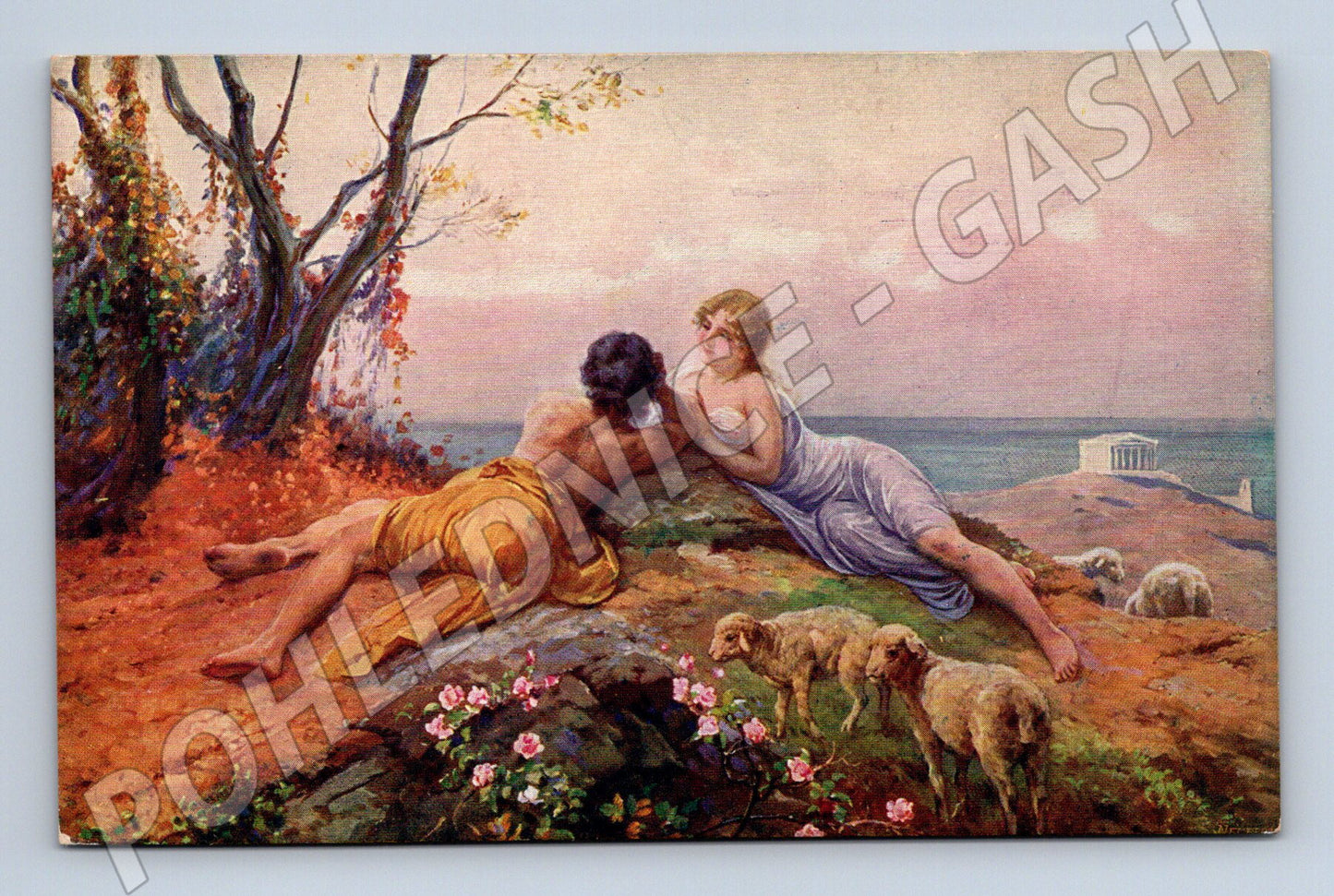 Pohlednice Pastýřova láska A. Liebscher (M6561)