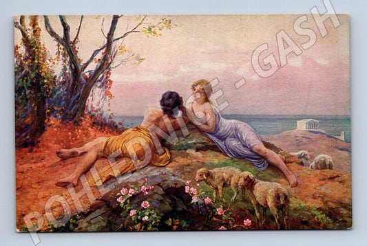 Pohlednice Pastýřova láska A. Liebscher (M6561)