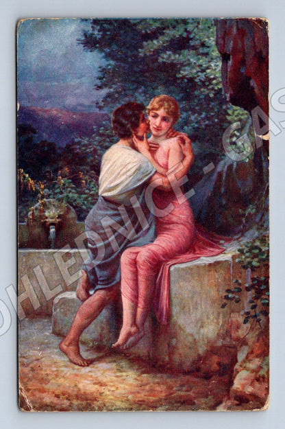 Pohlednice A. Liebscher První polibek (M6562)