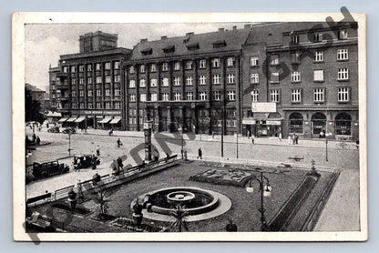 Pohlednice Ostrava Moravská Nádražní třída 1938 čb (M657)