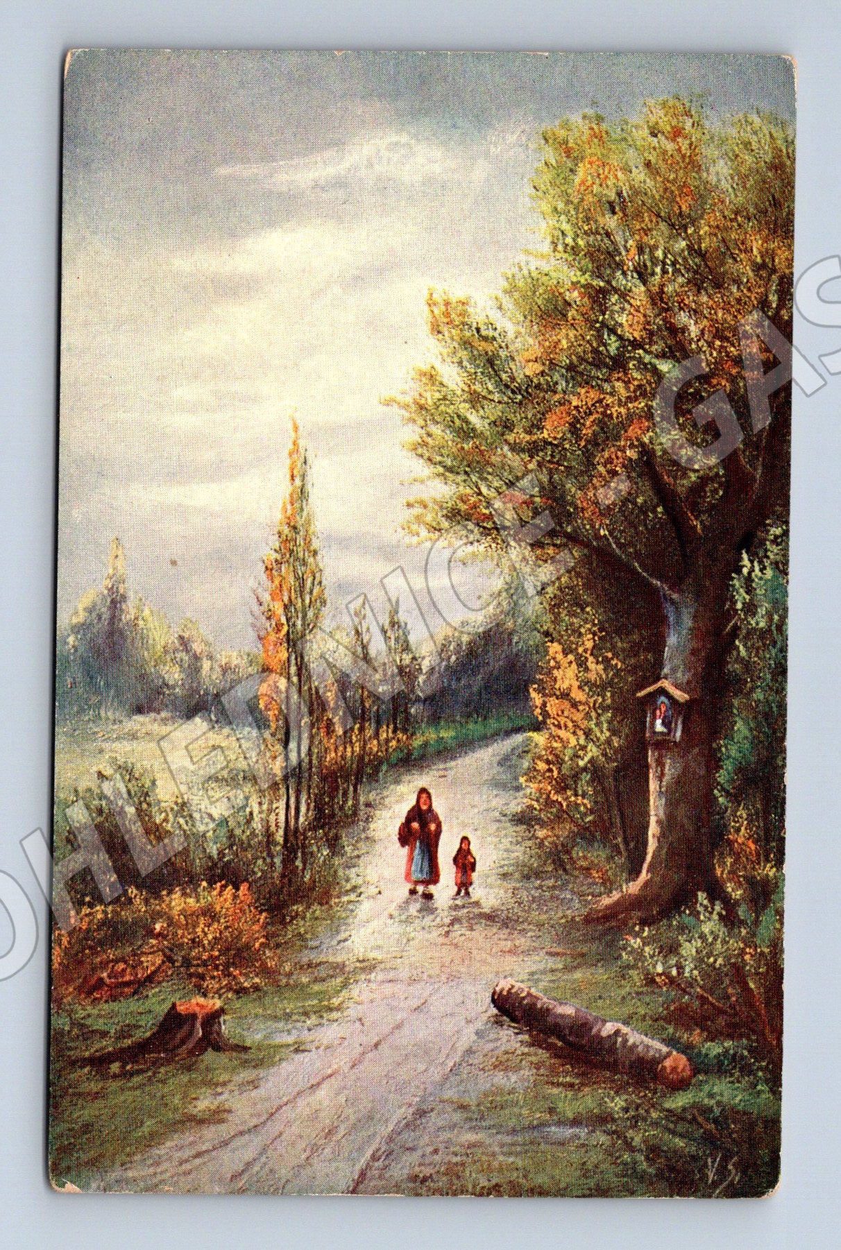 Pohlednice krajina s postavami Austria (M6572)