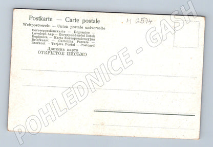 Pohlednice venkov a větrný mlýn západ slunce (M6574)