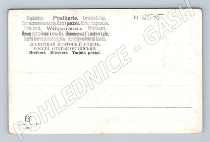 Pohlednice Alpská krajina jezero kostel (M6575)