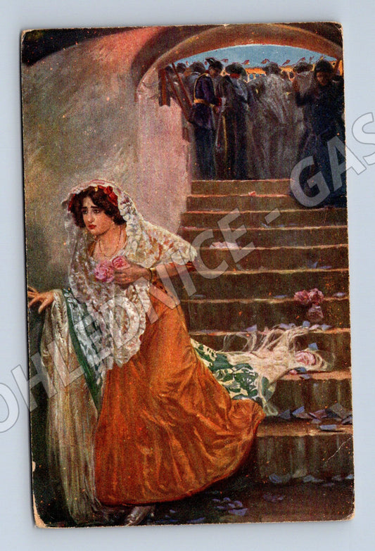 Pohlednice Raněný toreador Španělsko (M6577)