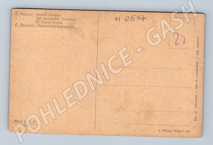 Pohlednice Raněný toreador Španělsko (M6577)