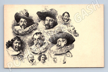 Pohlednice V. Brožík studie 1882 (M6578)