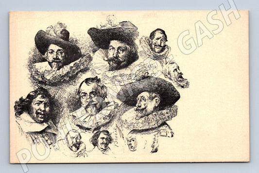 Pohlednice V. Brožík studie 1882 (M6578)