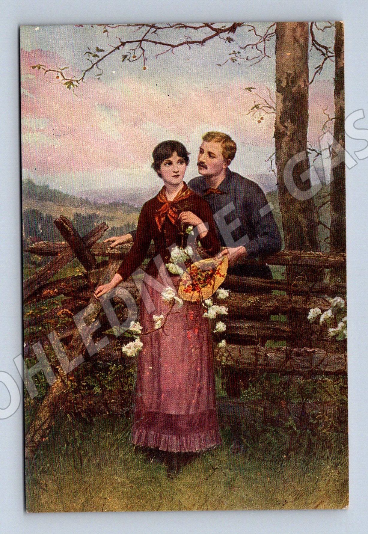 Pohlednice Mladé lásky sen Brownscombe (M6579)