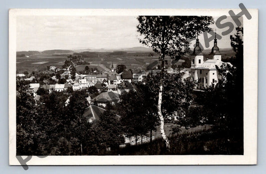 Pohlednice Žamberk město černobílá pohlednice ČSR (M658)