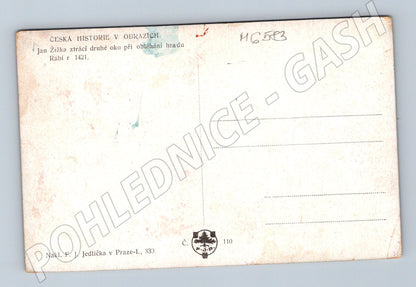 Pohlednice Jan Žižka obléhání hradu Rabí (M6583)