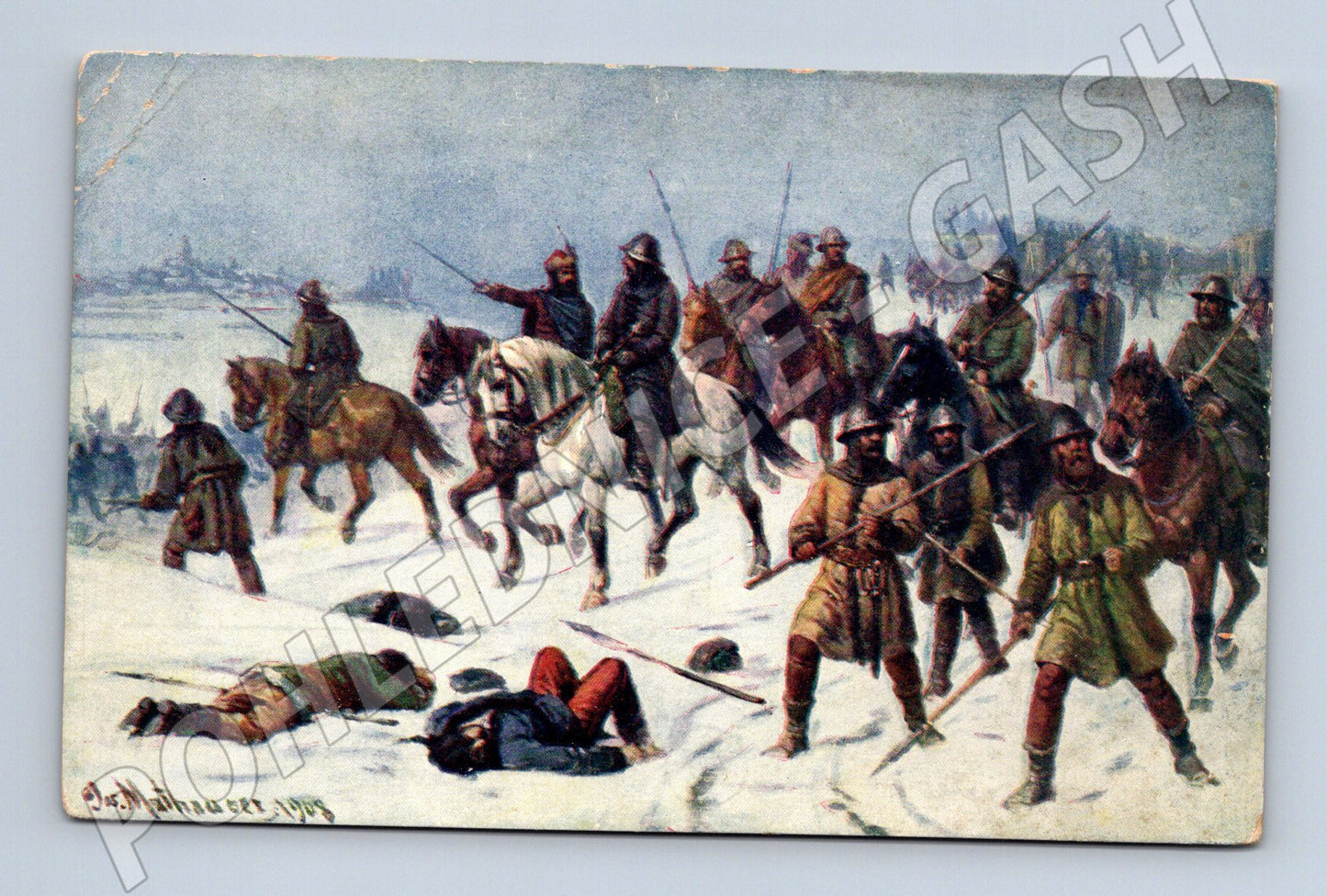 Pohlednice Žižka před Kutnou Horou 1421 (M6584)