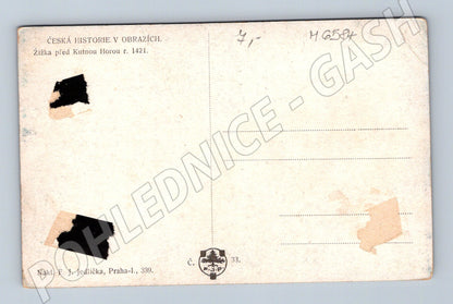 Pohlednice Žižka před Kutnou Horou 1421 (M6584)
