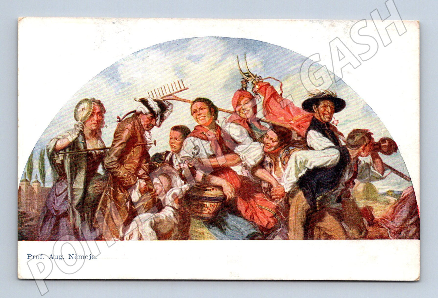 Pohlednice Aug. Němejc folklór Minerva (M6586)